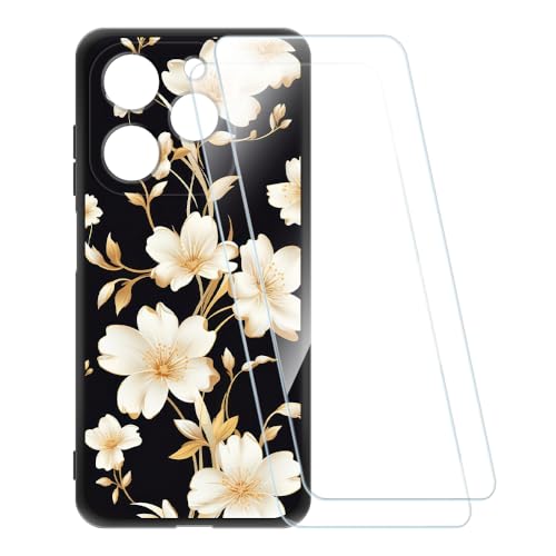 ESACMOT �v�����g�P�[�X + 2�������K���X�t�B���� Tecno Spark Go 4G 2024 �Ƃ̌݊�������, �Ռ��z���\�t�g�J�o�[ HD�N���A (���F�̉�)