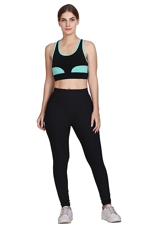 Image of Women's Non Padded Stylish Sports Bra, Full Coverage, Anti Bacterial, Wireless Comfortable Gym, Yoga Sport Bra
