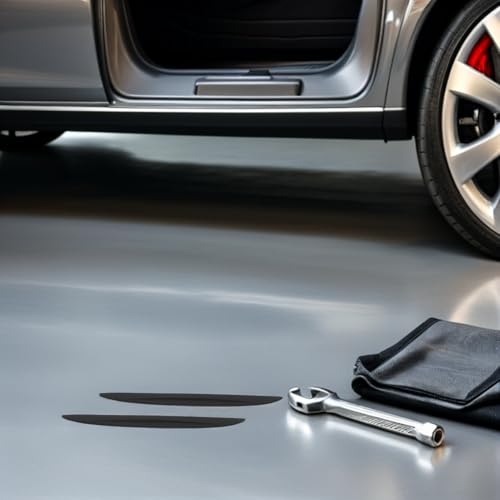 Protectores de parachoques de coche y tiras adhesivas negras 6