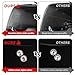 TCT-MOTORPARTS 5'' Stretched Saddlebag w/6x9 Speaker Lid Cutouts Fit For Harley 2014-2024 Touring Models FLT, FLHT, FLHTCU, FLHRC, Road King, Road Glide, Street Glide, Electra Glide Vivid Black