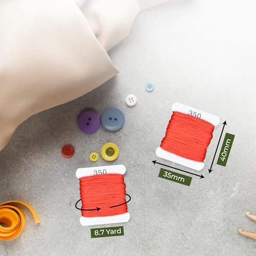 Image of Embroidery Floss Kit and Refills - Cotton Threads - DMC Color Coding for Cross Stitch, String Crafts, Friendship Bracelets