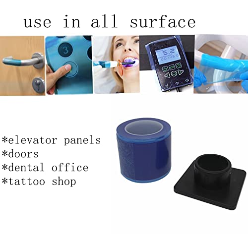 Barrier Film Roll,Dowei 1200 Sheets Disposable Thick Protective Barrier Film Roll With Dispenser Box,4''X 6'' Barrier Film For Dental Medical And Surgical Surface Covering #TOP5