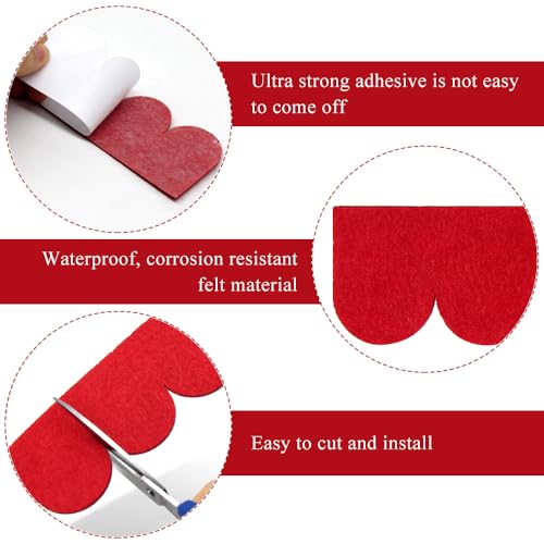 MAOYING Dachschindeln für Vogelhaus, 11pcs Dachpappe Schindeln, Dachschindeln Biberschwanz Mini, Selbstklebend Dachschindeln,für Nistkasten, Kaninchenställe, Hasenstall, Insektenhotel(Rot)