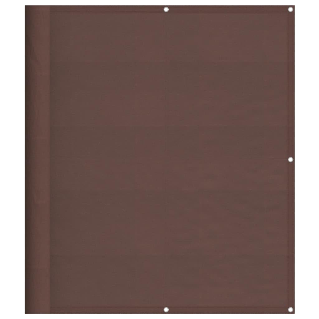vidaXL Balcony Screen, Privacy Screen for Outdoor Patio Garden, Weatherproof and UV Protection Fence Screen, Brown 100% Polyester Oxford — image 1
