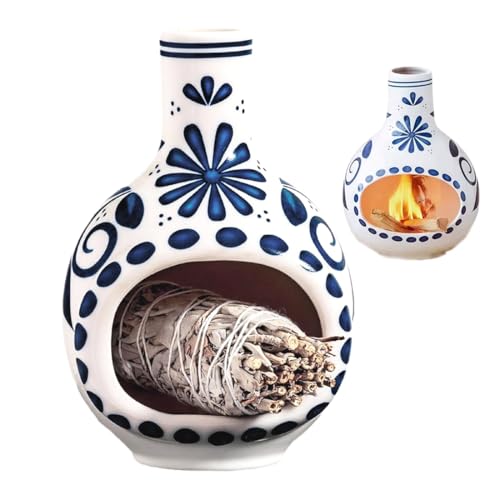 NGELOM パロサントホルダー 受け皿 おしゃれ 陶器 暖炉型 ホワイトセージ 浄化皿 灰がこぼれない 空間 水晶 浄化用 多用途 お香 コーン キャンドル リラックス 癒やし ヨガ 瞑想 安眠 かわいい インテリア リビング ダイニング 寝室 玄関 トイレ オフィス