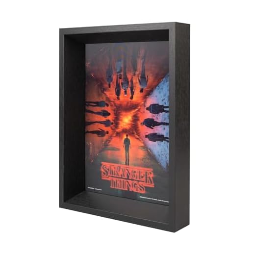 Grupo Erik Cuadro Stranger Things 3D - Stranger Things Poster con marco 22,7 x 30 cm : Cuadros decoracion dormitorios - Stranger Things merchandising