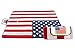 Extra Large American National Flag Outdoor Blanket Foldable Mat Tote for Picnic, Beach, Traveling, Camping, Hiking, 51"×63"(130cm×160cm)