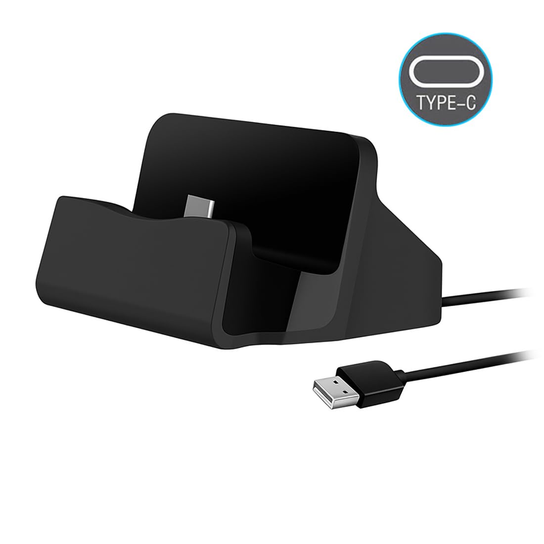 Dock Caricabatterie Per Xiaomi Redmi Note 9 - Base USB Type C Con Cavo Included Nero - Foto 4