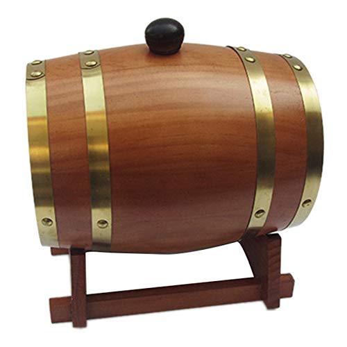 Vinta - Barile di legno da 3 l per birra, whisky e rum, perfetto per casa, bar, ristorante, esposizione e porta birra, ideale per detive Sto & Serving Solut
