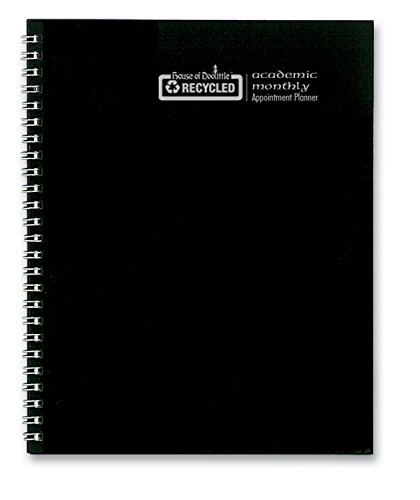 House of Doolittle 2016-2017 Planner, Academic, Black, 8.5 x 11