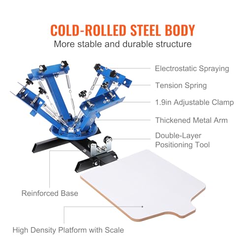Vevor SCREEN PRINTING MACHINE Removable Pallet Silk Screen Printing Machine thumb #6
