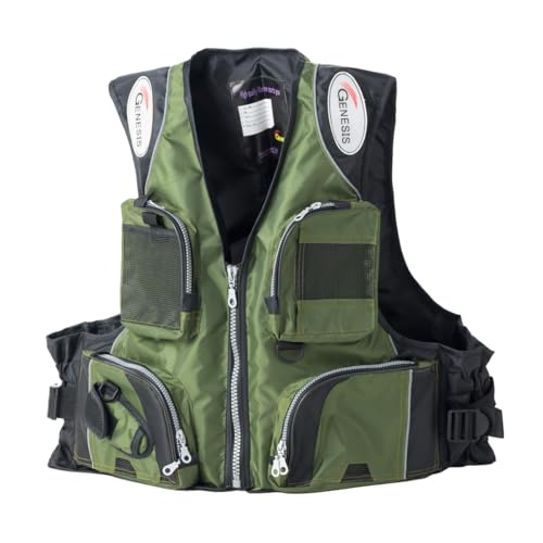 ライフジャケット GENESIS(ジェネシス) エコノミーフローティングベスト FV-1050 OGオリーブグリーン 釣り 船釣 磯釣り 救命具 救命胴衣… (オリーブグリーン)
