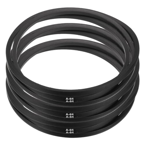 Image of uxcell 3pcs A84 or 4L860 Classic Wrapped Rubber V-Belt, 84 inch(2134mm) Inside Circumference, A Profile V Belt