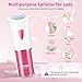 Glabrouse Skin Epilator - Epilators Hair Removal for Women - Smooth Glide Facial Hair Remover with LED - Portable Hair Removal for Arm/Pubic/Leg/Body/Finger/Bikini/Face Hair Epilator Shaver Electric
