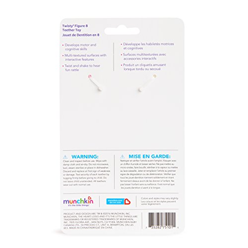 Munchkin Twisty Figure 8 Baby Teether Toy, Bpa Free, 6+ Months #TOP4