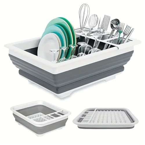 Abtropfgestell, Kunststoff, zum Trocknen von Küchen, Camping, Wohnwagen und Geschirrzubehör ()