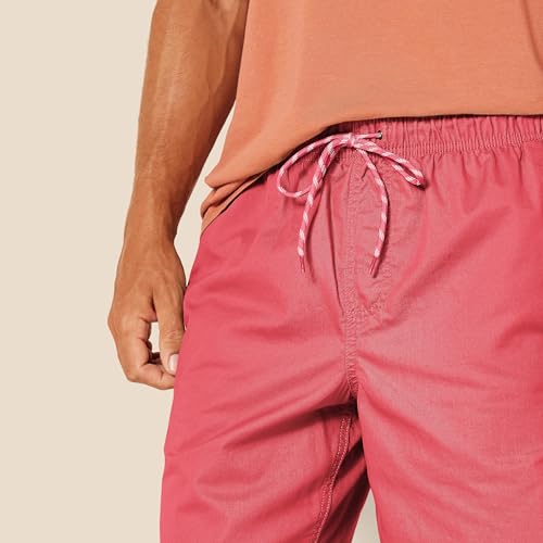 Image of Amazon Essentials Men's 8 inch Inseam Relaxed-Fit Cotton Drawstring Pull-On Walk Shorts, Summer-Weight