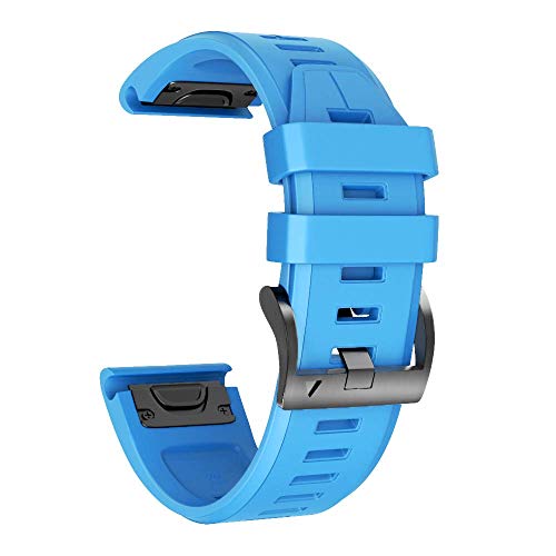 NotoCity Compatible with Fenix 5 Plus Watch Band Replacement Silicone Watch Strap for Fenix 5/Fenix 6/Fenix 6 Pro/Fenix 7/Forerunner 935/945/Approach S60/Quatix 5/epix Smartwatch(Blue)