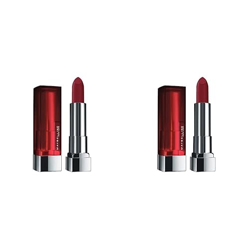 Maybelline Color Sensational Lápiz labial, maquillaje de labios, acabado mate, lápiz labial hidratante, color nude, rosa, rojo, ciruela, vino