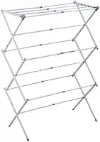 Varal de Chão para Apartamento | Varal Retrátil Portátil e Dobrável | Varal Vertical Extensível e Compacto para Organização