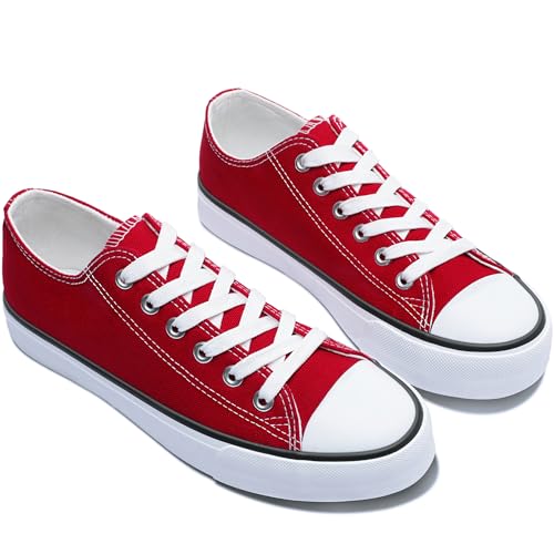 Image of Obtaom Unisex Canvas Shoes Low Top Fashion Sneakers Slip on Walking Shoe