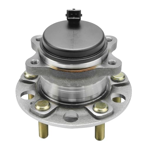 Image of Detroit Axle - 2pc Rear Wheel Bearing Hubs Assembly for Hyundai Sonata 2015-2019, Tucson 2016-2021, Veloster N 2019-2022, Kia Cadenza 2017-2020, Optima 2016-2020, Sportage 2017-2022, 5 Lugs w /ABS