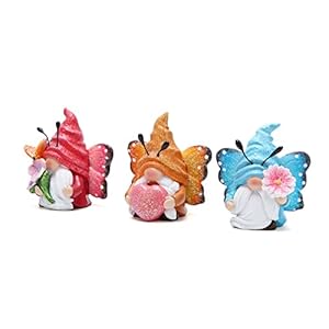 Hodao Spring Butterfly Gnome Decorations - Scandinavian Tomte Elf Decor, Summer Ornaments, Figurines for Home, Birthday Gifts for Mom, Grandma, Women Hodao Spring Butterfly Gnome Decorations Scandinavian Tomte Elf Decor Summer Ornaments Figurines for Home Birthday Gifts for Mom Grandma Women