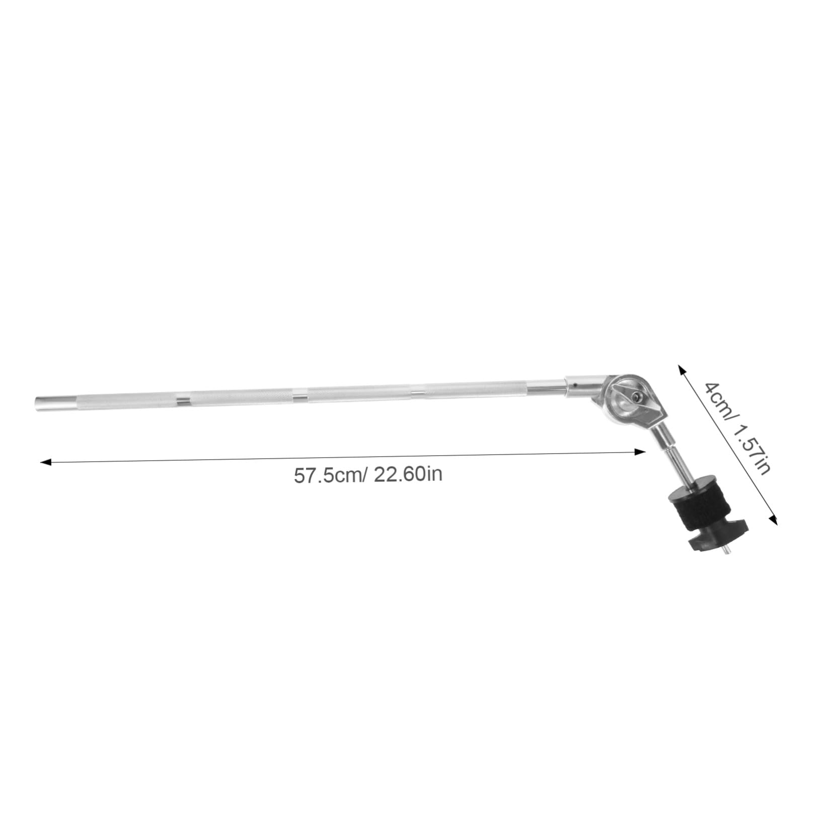 Alipis Soporte para Platillos Ajustable de Aleación Plata Brazo Articulado Fácil de Instalar para Kits de Batería y Accesorios de Percusión