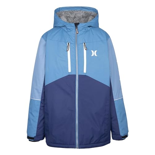 Hurley Boy's Snowboard Jacket (Big Kids) Rift Blue MD (10/12 Big Kid)