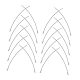 UKCOCO 20 pièces Porte-clés Anneaux Fil Acier Inoxydable Boucles Câble Robustes pour É...