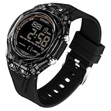 TICKEEN Orologio da Uomo Orologio Digitale Sportivo Orologi Militari Impermeabili con Allarme/Conto Alla Rovescia/Cronometro/Luce/Segnale Orario/Orologio da Polso Militare Multifunzionale (Nero)