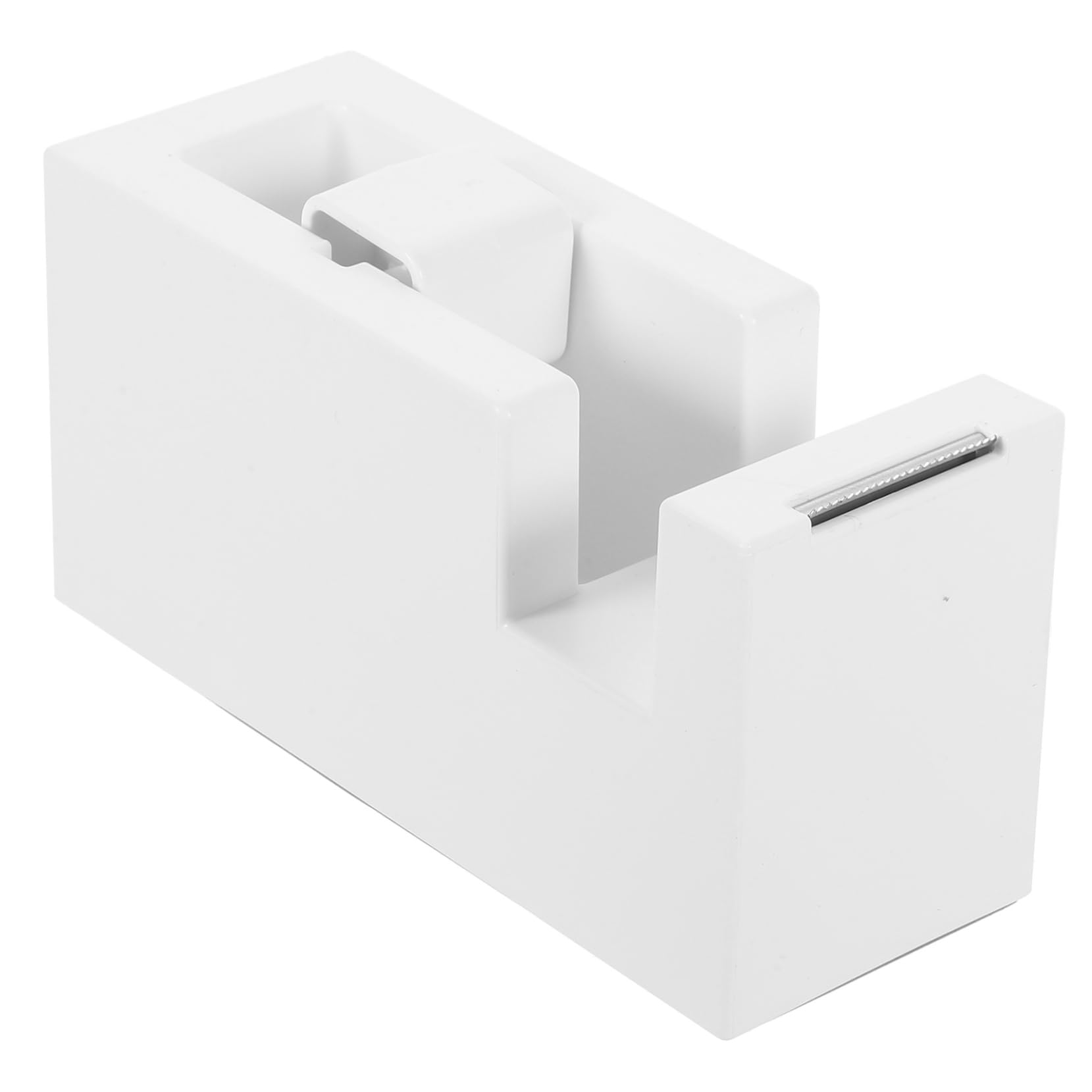 HOMSFOU 3 Pezzi distributore di nastro scrivania porta nastro Titolare cucina Cutter simpatico dispenser di nastro adesivo distributori di nastro addominali bianca