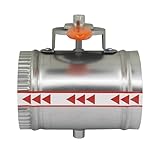 Compuerta manual aire acondicionado compuerta para ducto de aire ventilacion regulable para conducto extractor valvula (H190mm OD150mm D147mm)