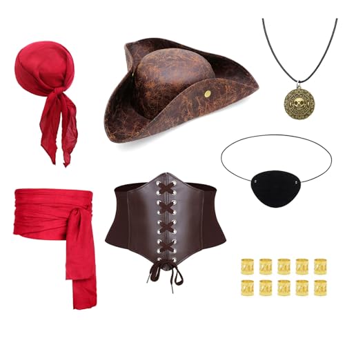 Costume Pirate et bandeau médiéval pour festivals et soirées déguisées