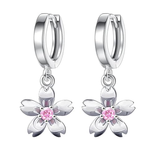 Boucles d'oreilles pendantes fleur pour femmes, l'accessoire chic pour un mariage romantique