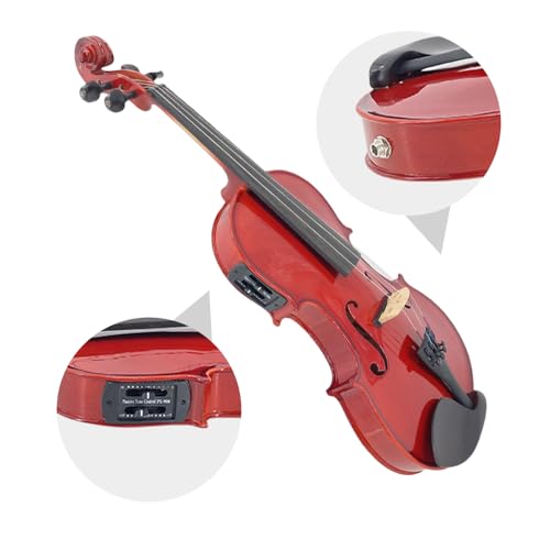Image of Yinfente Acoustic Electric Violin 4 /4 Full Size Violin Profesional 4 String Maple Spruce For Student,Violin For Beginners With Case,Brazilwood Bow,Cable,Cleaning Cloth,Rosin