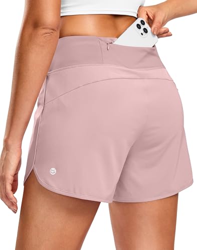 Image of G Gradual Women's Running Shorts with Mesh Liner 3 inch Workout Athletic Shorts for Women with Phone Pockets