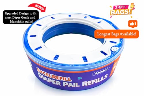 Recargas para Bote de Pañales Compatible con Diaper Genie y Munchkin - 1280 Unidades (Paquete de 4) miniatura 4