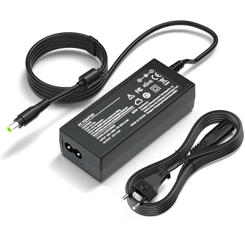 60W 12V 5A Cargador Alimentación para Synology DiskStation DS220+ DS224+ DS218+ DS220j DS212 DS213 DS218J DS216J DS109 DS107 DS111 DS112, NAS Qnap Turbo TS 253B TS 109 TS 209 TS 269 TS 221 TS 251