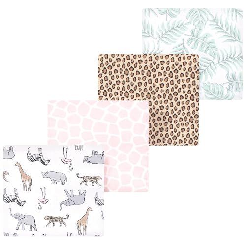 Image of Luvable Friends Little Treasure Flannel Receiving Blankets 4pk