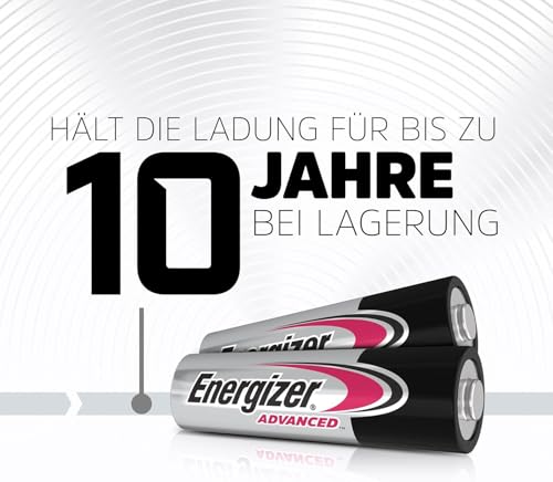 Piles AA et AAA haute performance Energizer Advanced avec conservation longue durée de 10 ans
