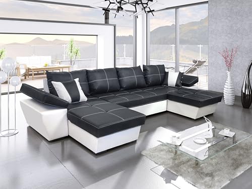 Ecksofa mit Schlaffunktion Espanya U 330 cm x 158 cm - Wohnlandschaft...