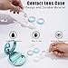 Contact Lens Case with Cleaner Washer, Portable Travel Box with Mirror and Removal Tool Solution Bottle for Outdoor Daily Office