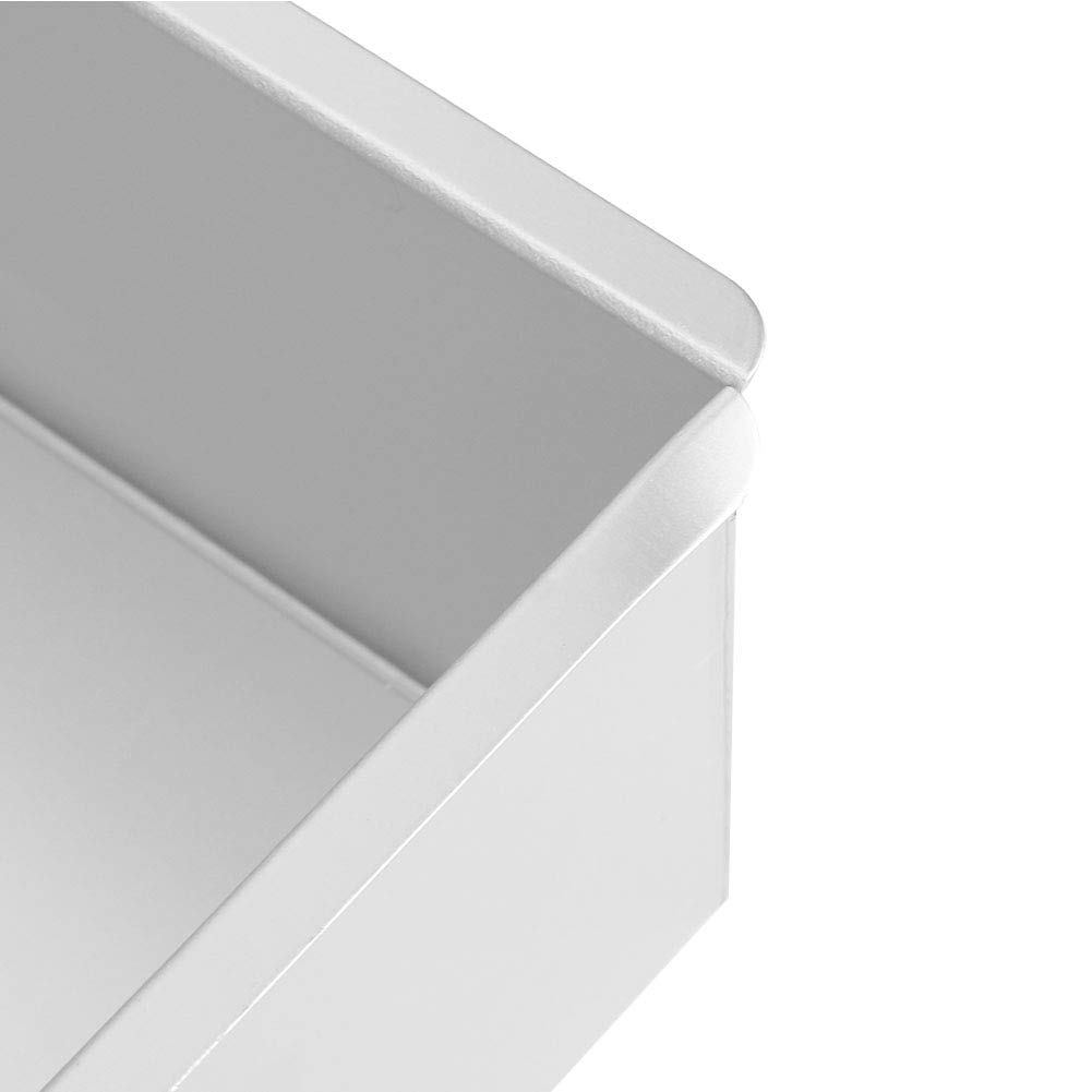 Molde cuadrado de aluminio anodizado para tartas, herramienta para hornear con parte inferior extraíble, duradero para alimentos, molde de pan de mousse de grado para tarta de