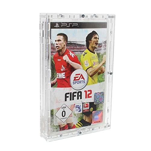 Verschraubtes Acrylcase aus Acrylglas für ein Playstation Portable/PSP Spiel in OVP/Schutzbox/Protector/UV-Schutz/Transparent/Games - Zeigis® Cover