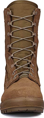 Belleville 8" US Marine Corps Hot-Weather Tactical Boots for Men (EGA) - Military Boots with Vanguard Sole & Sierra Traction Outsole - Berry Compliant - Coyote Brown Leather4