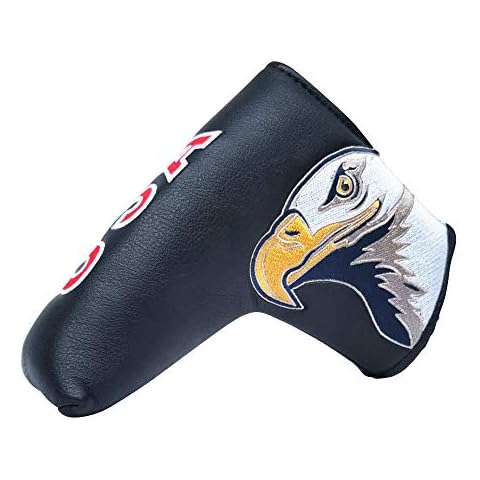 Myartte Golf Putter Cover Club Head Cover, USA Eagle Putter Head Cover (Black Eagle) Cover