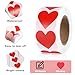 2000Pcs Red Heart Stickers,Small Heart Shaped Sticker Labels Self-Adhesive Hearts Stickers for Envelopes Scrapbooking Gift Crafting