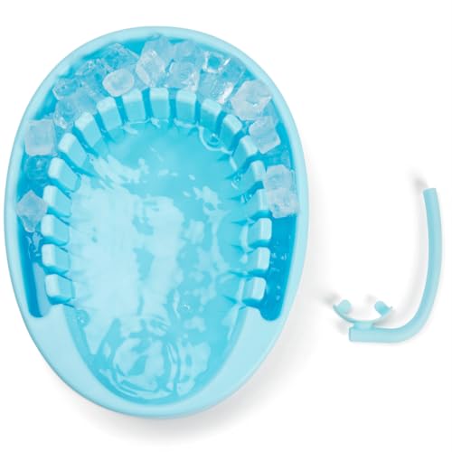 Arauris Facial Cold Plunge Ice Bowl with Separate Chamber for Ice & Breathing Tube - Patented Face Ice Bath Bowl for Cold Water Therapy - Depuffing, Tightening and Brightening Skincare Tool