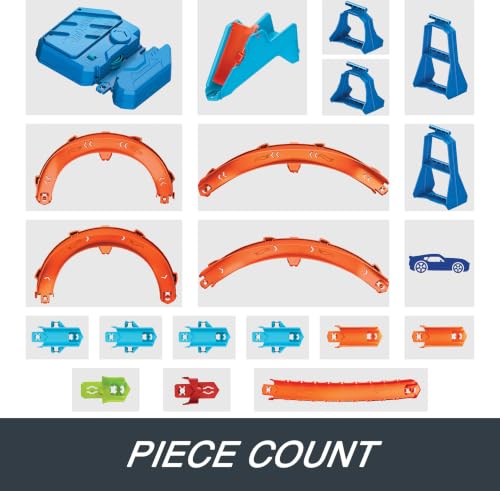 Hot Wheels Track Creator Boosted Jump Speedway Set & Toy Car - image 6